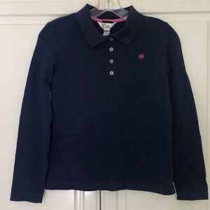 Lilly Pulitzer big girls small LS polo
